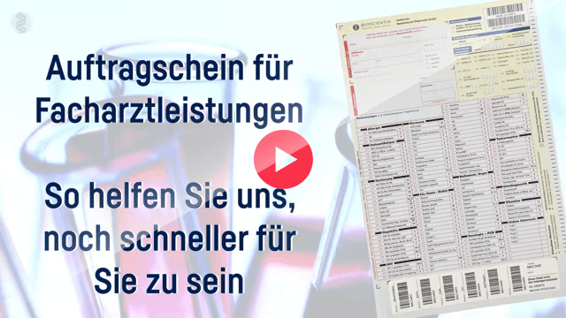 Auftragschein für Facharztleistungen